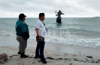 Profepa clausura estatua de Poseid&oacute;n