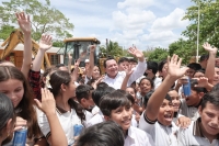 "Huacho" da banderazo a obras en primaria de la Alem&aacute;n