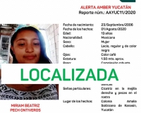 Localizan a menor reportada como desaparecida en Kanas&iacute;n