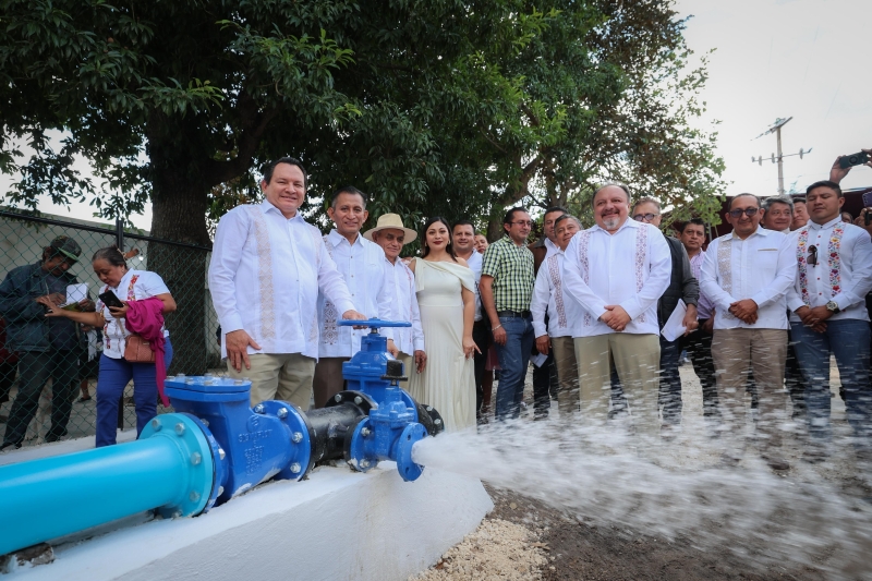 Habitantes de Ixil se benefician con nueva infraestructura hídrica