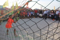 Todo listo para el Mundialito de F&uacute;tbol de Playa