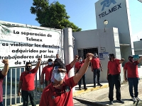 Telefonistas exigen respeto al derecho a la jubilaci&oacute;n