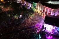 Abarrotan Plaza Grande para conmemorar la Independencia de M&eacute;xico
