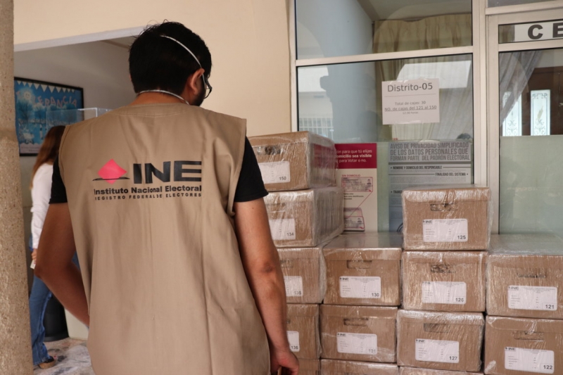 Recibe INE listados nominales con fotografía a utilizarse el 6 de junio