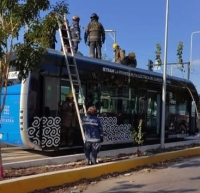 Investigan conato de incendio en autob&uacute;s de Ie-Tram